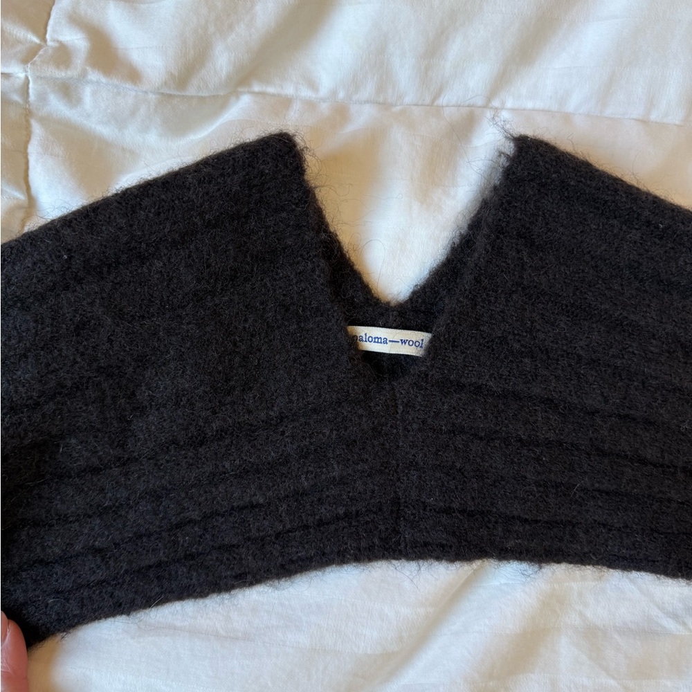 Paloma Wool Brown V-Neck Wool Shrug